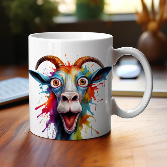 Színes kecskés bögre Színes kecskés bögre